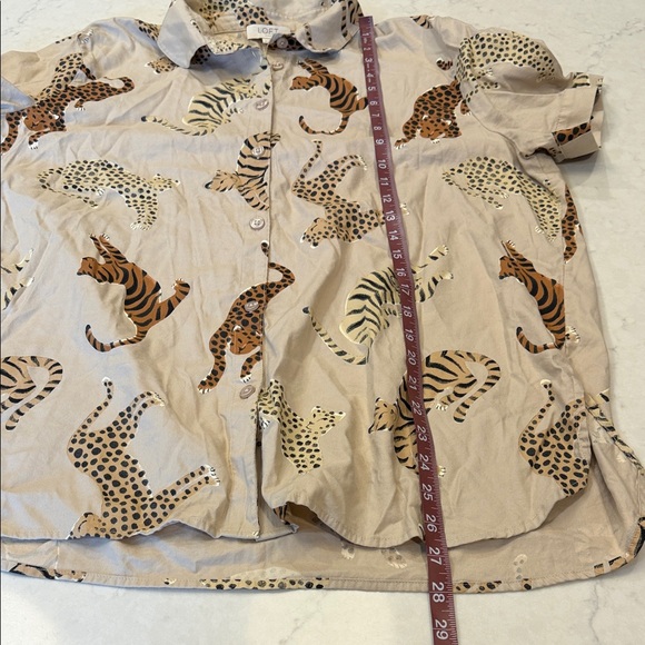 The Loft Cat Animal Print Pajama Set Size L/XL - Picture 5 of 9